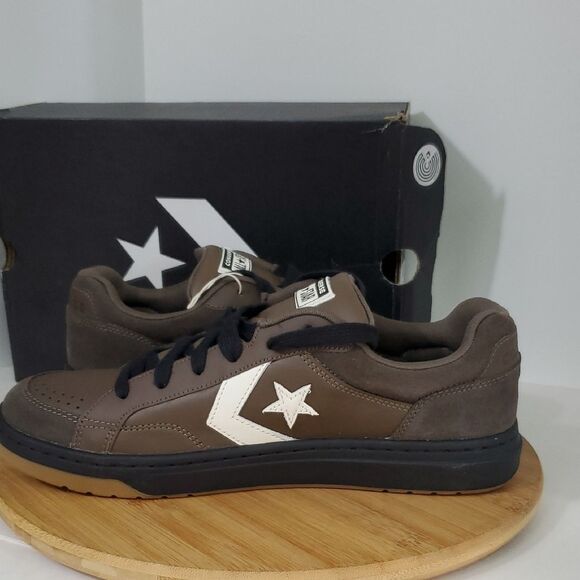 Converse Pro Blaze Classic Smoke Brown Leather Sneakers Unisex M11/ W12.5 NIB - Picture 8 of 12
